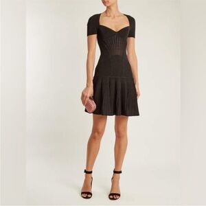 Alexander McQueen Black Mini Dress retails $1,895.00